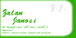 zalan janosi business card